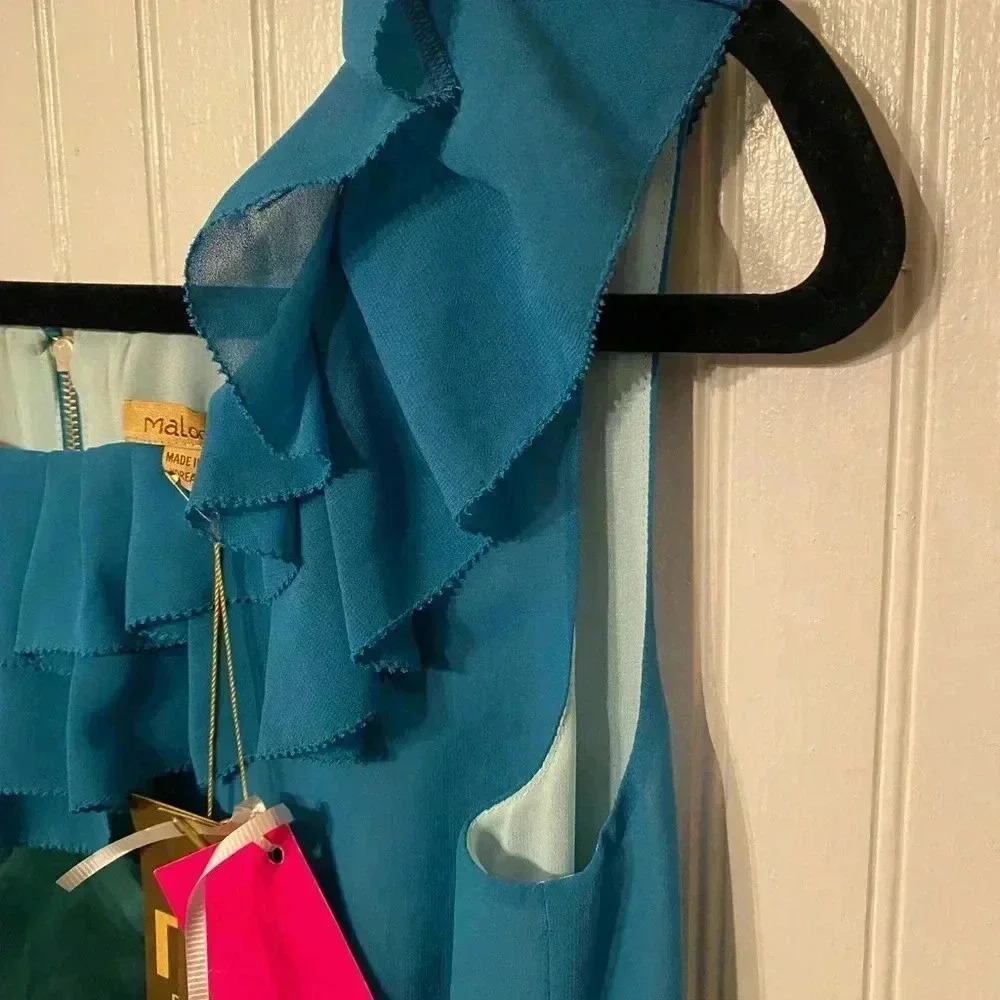 Maloom colorblock 100% cotton dress - Picture 5 of 9